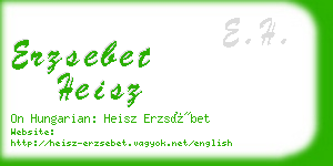erzsebet heisz business card